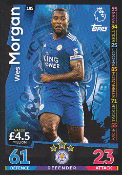 Wes Morgan Leicester City 2018/19 Topps Match Attax #185